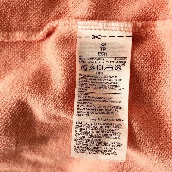 Old Navy coral crew neck sweatshirt size XS - Picture 7 of 8